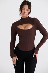 Georgina Cocoa Knitted Corset