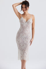 Serelle Antique Ivory Lace Midi Dress