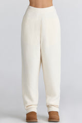 Geena Ivory Wool Boucle Knit Trousers