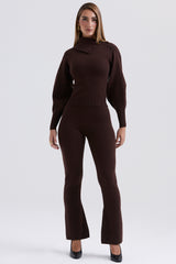 Adelita Chocolate Cashmere Blend Sweater