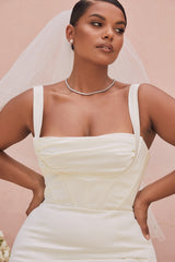 Francoise Ivory Balconette Corset Bridal Gown - Limited Edition
