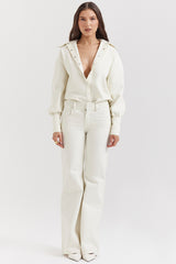 Zuri Ivory Denim Shirt