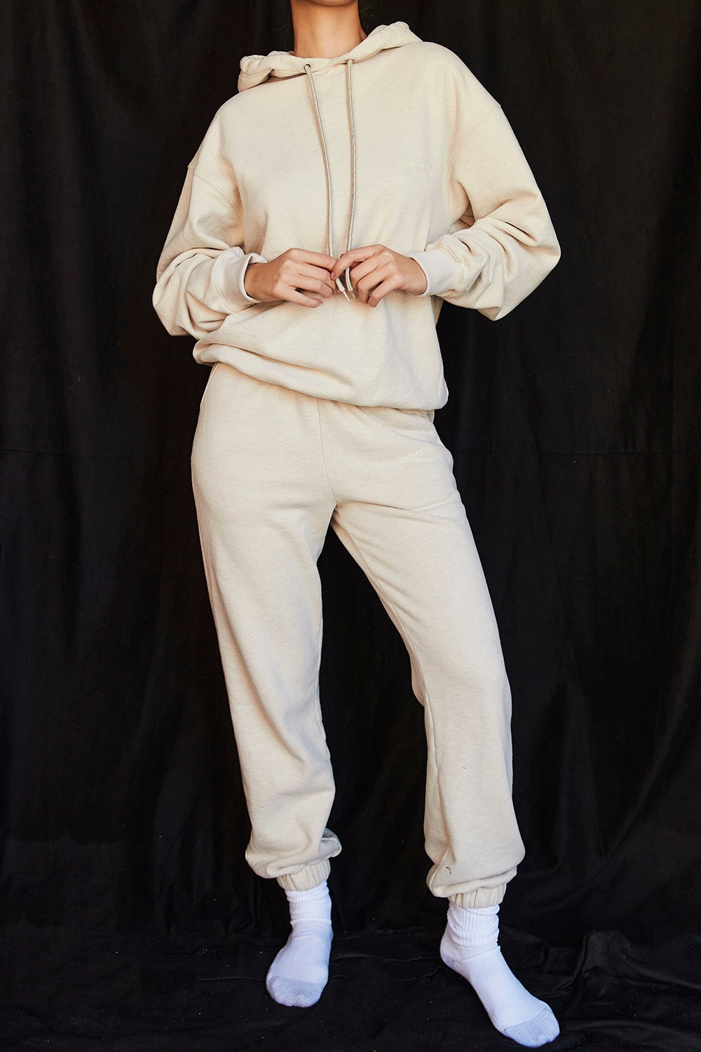 Sky Oatmeal Fleece Back Jogging Trouser