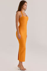 The Silhouette Mango Halter Neck Bandage Maxi Dress