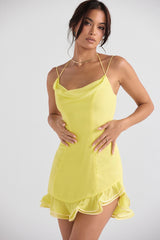 Rossella Buttercup Ruffle Mini Dress