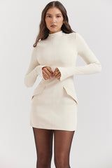 Mahalia Vintage Cream Mini Dress