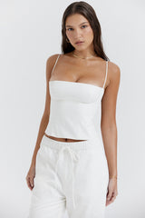 Audette White Structured Corset