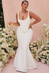 Estelle Ivory Satin Mermaid Bridal Gown - Limited Edition