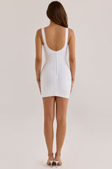 The OG True White Scoop Neck Bandage Mini Dress