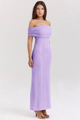 Micah Orchid Ladder Knit Maxi Dress