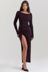 Inoe Espresso Open Back Bodysuit