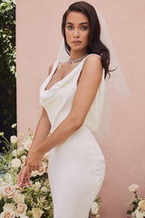 Odette Ivory Draped Back Bridal Gown - Limited Edition