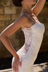 Serenella White Broderie Anglaise Lace Midi Dress