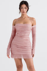 Estella Soft Pink Crystallised Dress