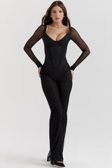 Avalon Black High Waist Trousers