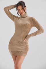 Taya Fawn Chenille Mini Dress